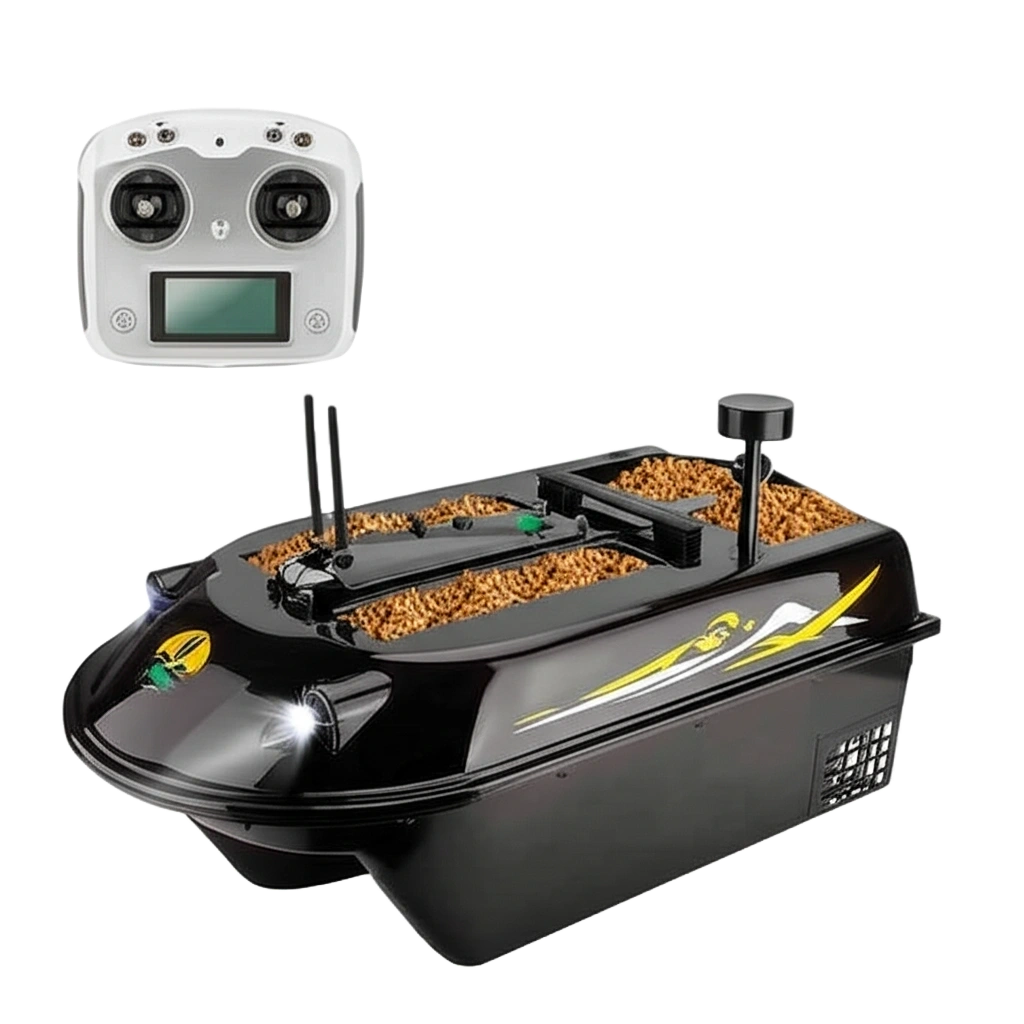 GPS Smart RC Bait Boat with remote (Top View)