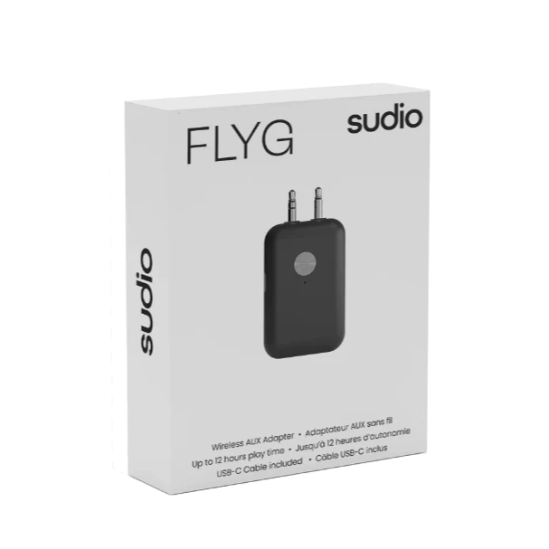 Sudio Flyg Bluetooth Flight Adapter – Wireless Audio Transmitter for Airplanes