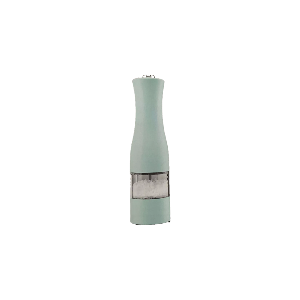 SILVER CREST Electric & Manual Salt/Pepper Mill – Stainless Steel - Green