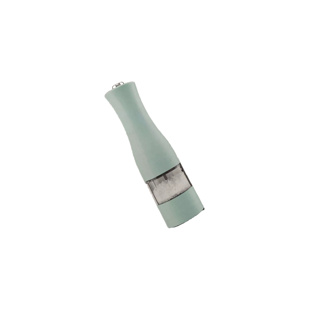 SILVER CREST Electric & Manual Salt/Pepper Mill – Stainless Steel - Green
