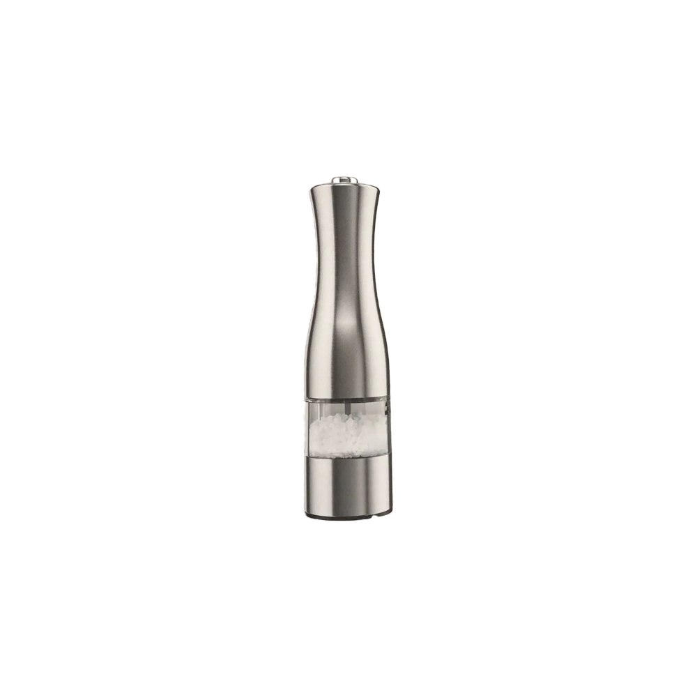 SILVER CREST Electric & Manual Salt/Pepper Mill with SS Housing - Silver