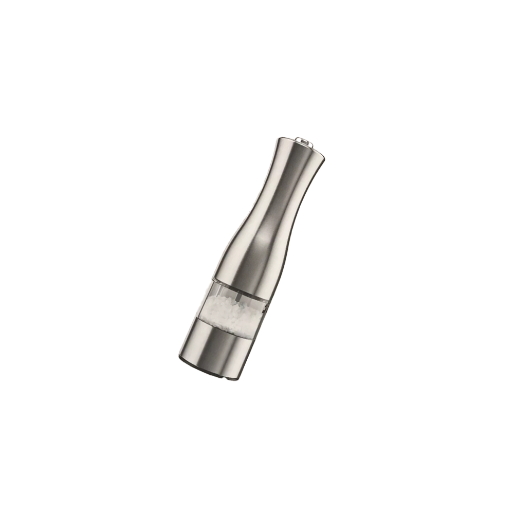 SILVER CREST Electric & Manual Salt/Pepper Mill with SS Housing - Silver
